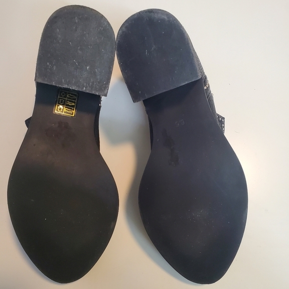 Jeffrey Campbell Women's Black Fontana Studded Ankle Booties Size 6 5 - Picture 7 of 7